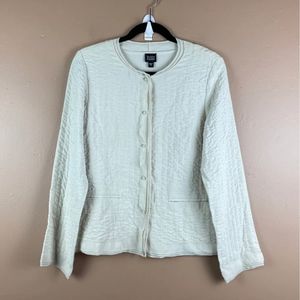 Eileen fisher silk Cardigan blouse